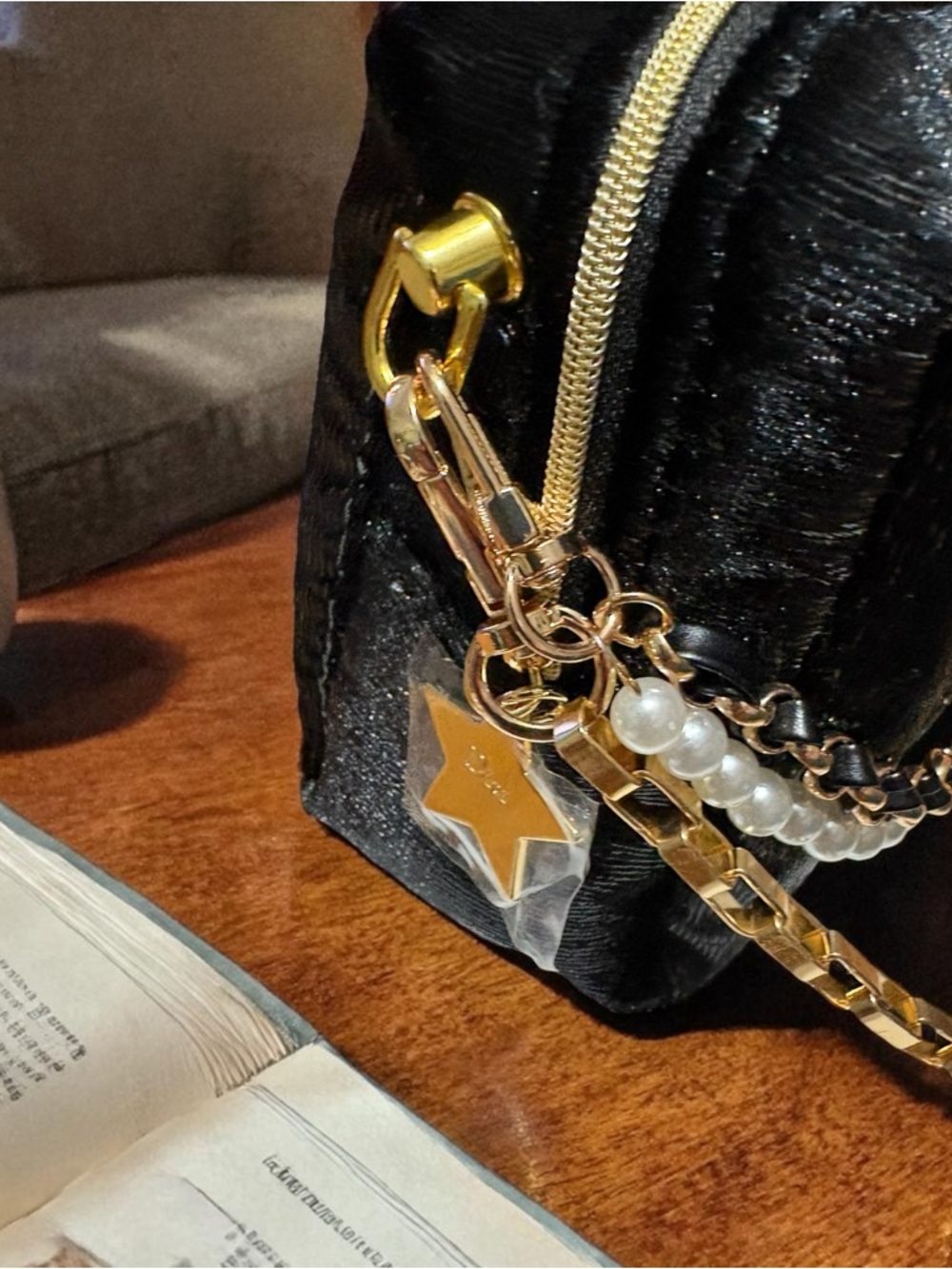 Dior Beaute Shimmering Velour Upcycled Crossbody Bag - Picture 4 of 8